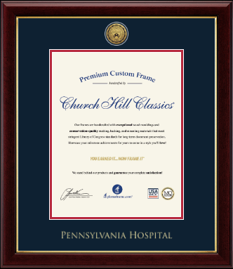 University of Pennsylvania certificate frame - Gold Engraved Medallion Certificate Frame in Gallery