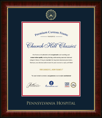 University of Pennsylvania certificate frame - Gold Embossed Certificate Frame in Murano