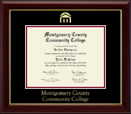 Montgomery County Community College diploma frame - Gold Embossed Diploma Frame in Gallery