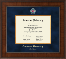 Concordia University Saint Paul Minnesota Presidential Masterpiece Diploma Frame in Madison