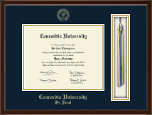 Concordia University Saint Paul Minnesota Tassel Edition Diploma Frame in Delta