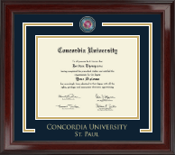 Concordia University Saint Paul Minnesota Showcase Edition Diploma Frame in Encore