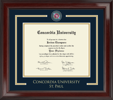 Concordia University Saint Paul Minnesota diploma frame - Showcase Edition Diploma Frame in Encore