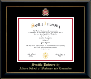 Seattle University diploma frame - Masterpiece Medallion Diploma Frame in Onyx Gold