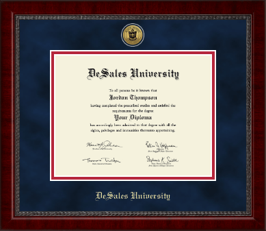DeSales University diploma frame - Gold Engraved Medallion Diploma Frame in Sutton