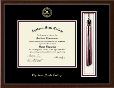 Chadron State College diploma frame - Tassel & Cord Diploma Frame in Delta