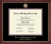 Central Michigan University diploma frame - Masterpiece Medallion Diploma Frame in Kensington Gold