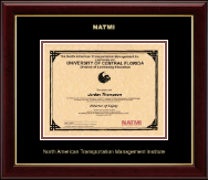 North American Transportation Management Inst certificate frame - Gold Embossed Certificate Frame in Gallery