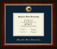 Mayville State University diploma frame - Gold Engraved Medallion Diploma Frame in Murano