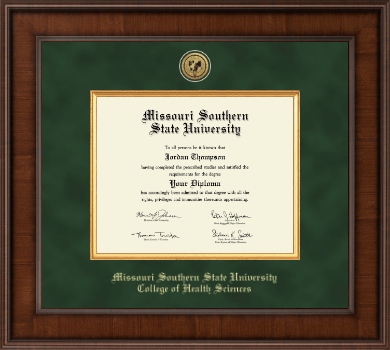 Missouri Southern State University diploma frame - Presidential Gold Engraved Diploma Frame in Madison