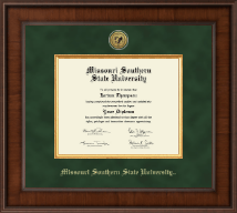 Missouri Southern State University Presidential Gold Engraved Diploma Frame in Madison