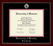 University of Houston diploma frame - Silver Engraved Medallion Diploma Frame in Sutton