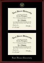 Lock Haven University Double Diploma Frame in Camby