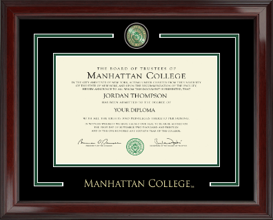 Manhattan College diploma frame - Showcase Edition Diploma Frame in Encore