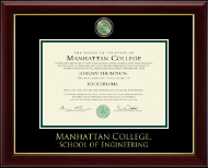 Manhattan College Masterpiece Medallion Diploma Frame in Gallery