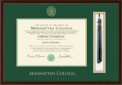 Manhattan College diploma frame - Tassel & Cord Diploma Frame in Delta
