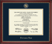 Pennsylvania State University diploma frame - Masterpiece Medallion Diploma Frame in Kensington Gold