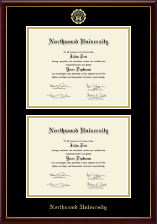 Northwood University in Michigan diploma frame - Double Diploma Frame in Galleria