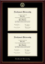 Double Diploma Frame