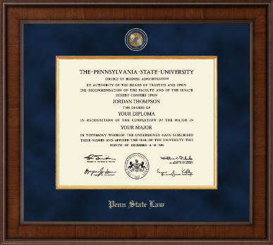 Pennsylvania State University diploma frame - Presidential Masterpiece Diploma Frame in Madison