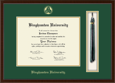Binghamton University diploma frame - Tassel & Cord Diploma Frame in Delta