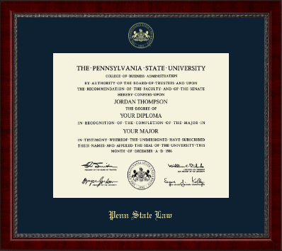 Pennsylvania State University diploma frame - Gold Embossed Diploma Frame in Sutton