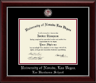 University of Nevada Las Vegas Pewter Masterpiece Medallion Diploma Frame in Gallery Silver
