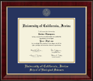 University of California Irvine diploma frame - Gold Embossed Diploma Frame in Murano