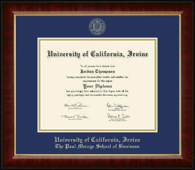 University of California Irvine diploma frame - Gold Embossed Diploma Frame in Murano