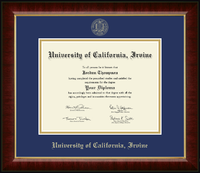 University of California Irvine diploma frame - Gold Embossed Diploma Frame in Murano