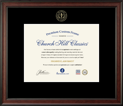 Academic Certificate Frames and Gifts certificate frame - Embossed Academic Certificate Frame in Studio