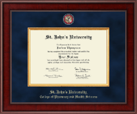 St. John's University, New York diploma frame - Presidential Masterpiece Diploma Frame in Jefferson
