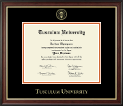 Tusculum University Gold Embossed Diploma Frame in Studio Gold