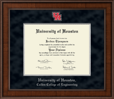 University of Houston diploma frame - Presidential Spirit Medallion Diploma Frame in Madison