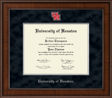 University of Houston diploma frame - Presidential Spirit Medallion Diploma Frame in Madison