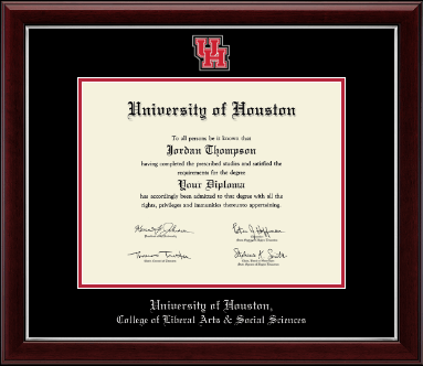 University of Houston diploma frame - Masterpiece Spirit Medallion Diploma Frame in Gallery Silver