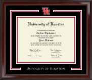 University of Houston Spirit Medallion Diploma Frame in Encore