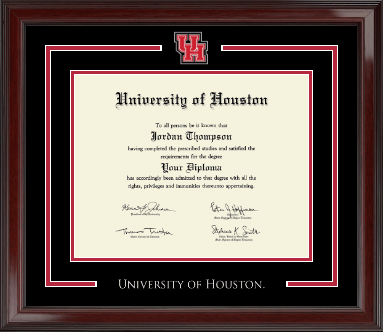 University of Houston diploma frame - Spirit Medallion Diploma Frame in Encore