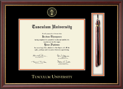 Tusculum University diploma frame - Tassel & Cord Diploma Frame in Newport