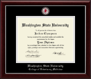 Washington State University diploma frame - Masterpiece Medallion Diploma Frame in Gallery Silver