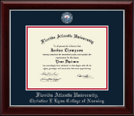 Florida Atlantic University diploma frame - Masterpiece Medallion Diploma Frame in Gallery Silver