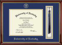 University of Kentucky diploma frame - Tassel & Cord Diploma Frame in Southport Gold