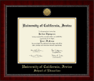 University of California Irvine diploma frame - Gold Engraved Medallion Diploma Frame in Sutton