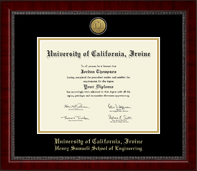 University of California Irvine diploma frame - Gold Engraved Medallion Diploma Frame in Sutton