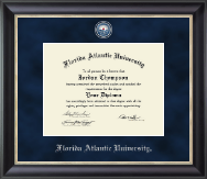 Florida Atlantic University Regal Edition Diploma Frame in Noir