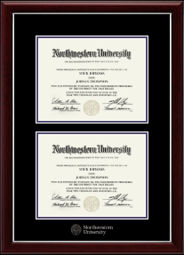Double Diploma Frame