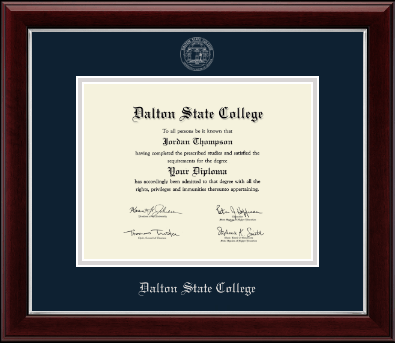 Dalton State College diploma frame - Silver Embossed Diploma Frame in Gallery Silver