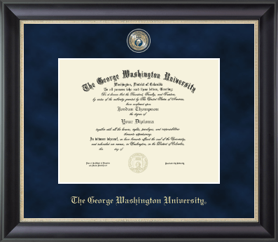 The George Washington University diploma frame - Regal Edition Diploma Frame in Noir