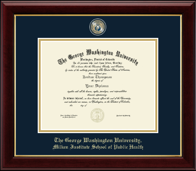 The George Washington University diploma frame - Masterpiece Medallion Diploma Frame in Gallery