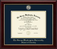 The George Washington University Masterpiece Medallion Diploma Frame in Gallery